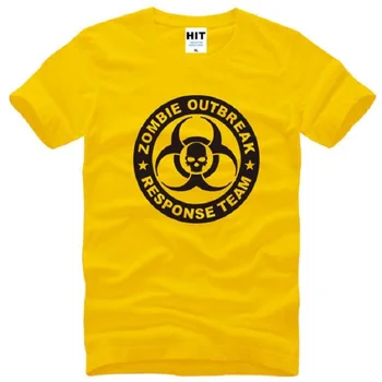 

Summer Style Zombie Outbreak Response Team T shirt Men Apocalypse Hunter Tee Camisetas Cotton Crew Neck Short Sleeve Tee Shirts