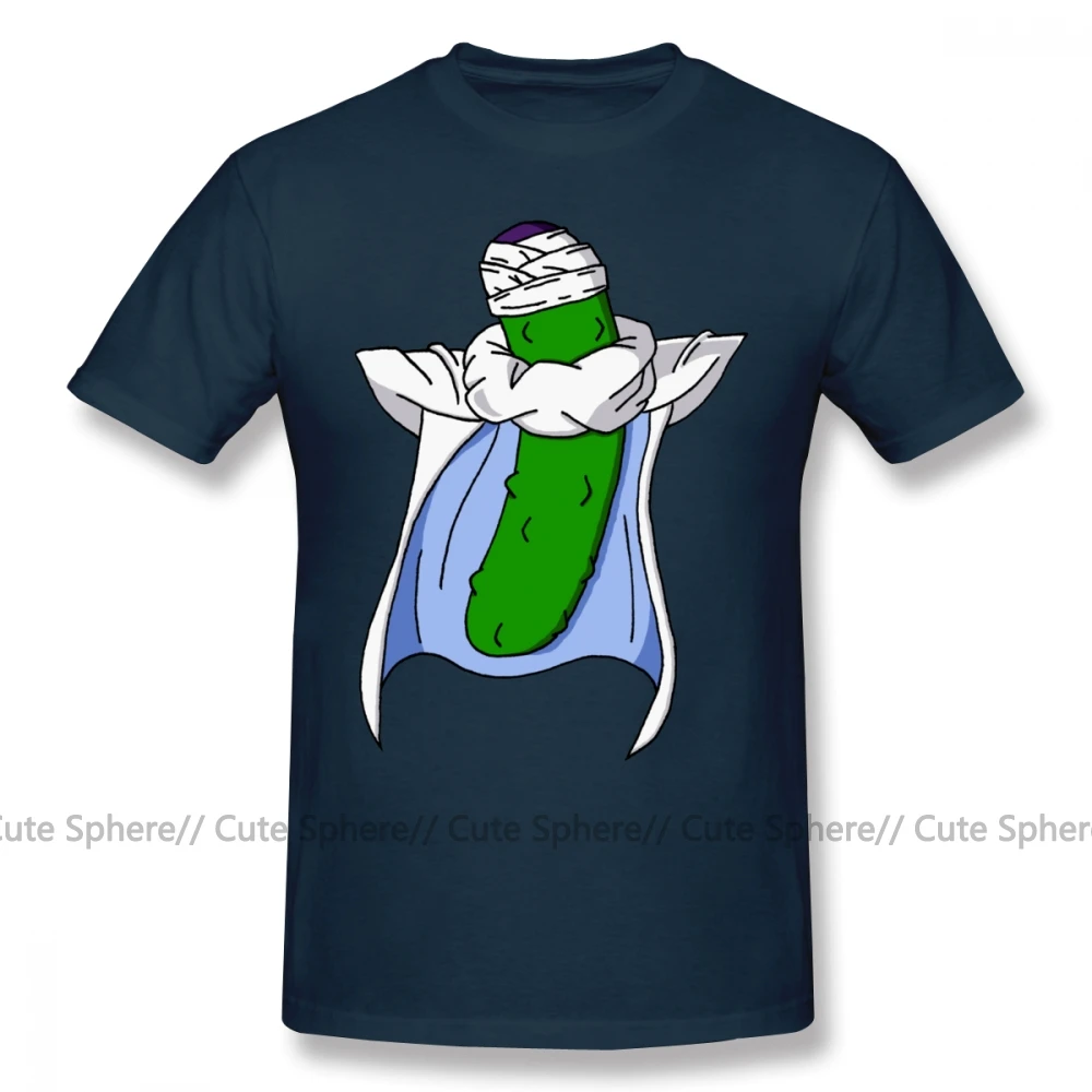 Футболка Pickle, футболка с круглым вырезом, 100 хлопок, футболка с принтом, плюс размер, уличная одежда, милая Мужская футболка с коротким рукавом - Цвет: Navy Blue