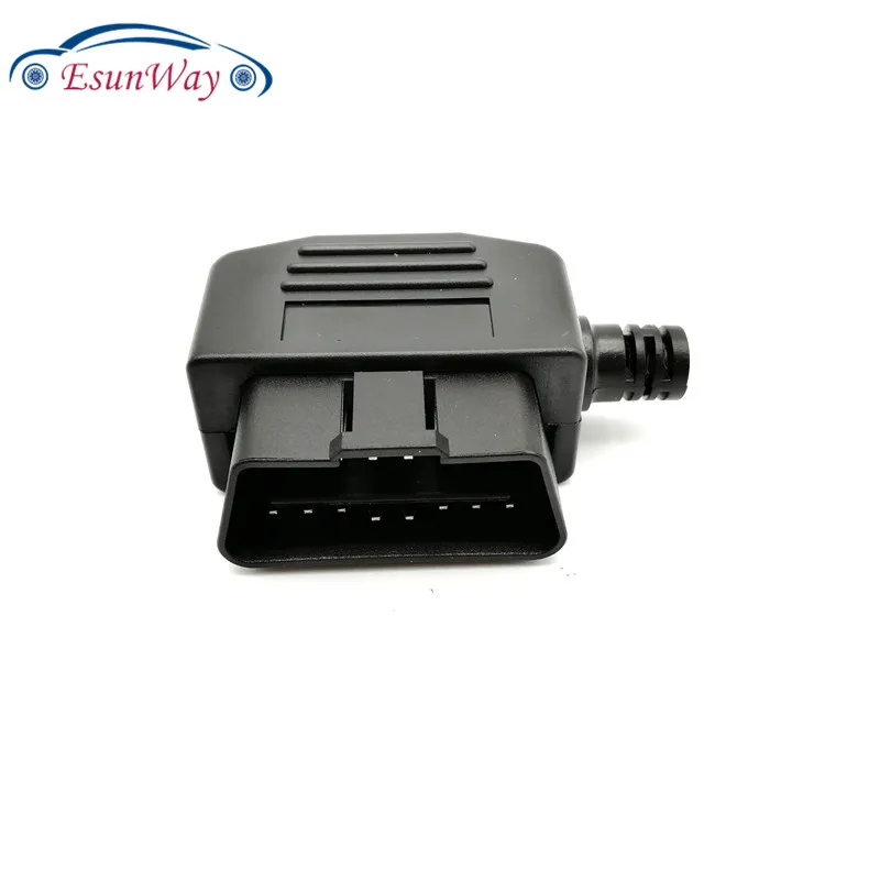100 шт./лот! J1962F OBD2 16-контактный разъем OBD II Авто Диагностический кабель адаптер DIY оболочка