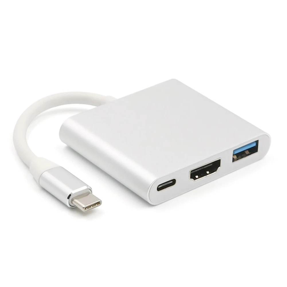 USB C HDMI-совместимый тип c mac 3 1 конвертер адаптер Type в HDMI-совместимый/USB 0/Type-C для Apple