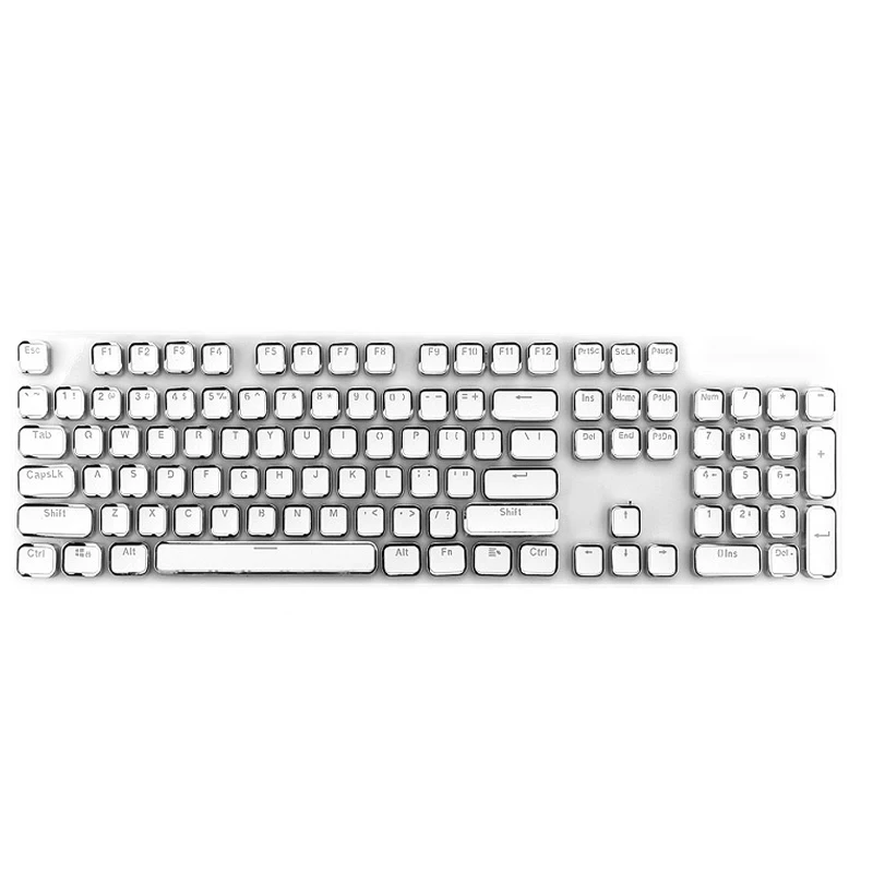 PBT 104 клавиш полупрозрачные колпачки для игровых механических клавиатуры с подсветкой замена