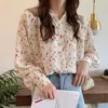 Bella philosophy 2020 Spring Women Long Sleeve loose Blouse Lady print V-Neck Shirts Female lantern sleeve casual streetshirts 1