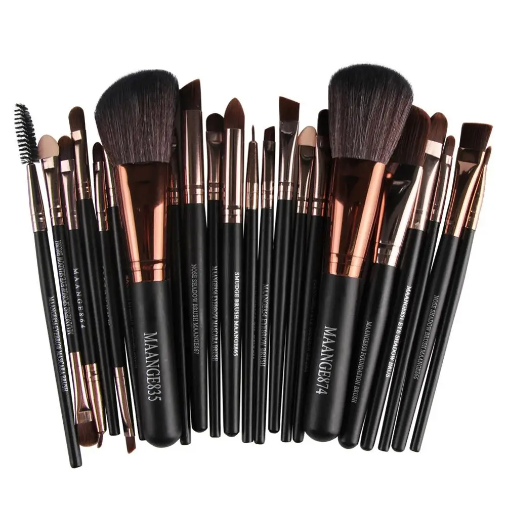 22pcs Beauty Makeup Brushes Set Set Professional Cosmetic Foundation Powder Blush Eye Shadow Lip
