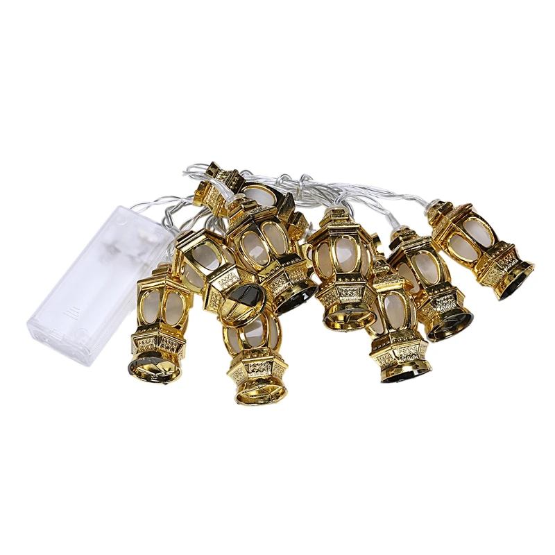 

Led String Lights Lanterns Shape Warm Muslim Ramadan Lamps Decoration For Bedroom Festival Party Garden