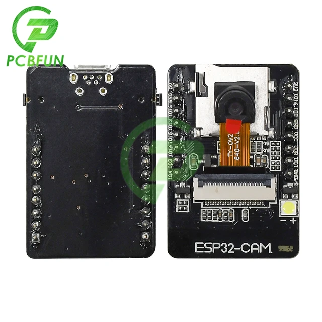 HiLetgo 2pcs ESP32-CAM Camera Module ESP32-S OV2640 2MP Camera Development  Board + Micro USB to Serial Port CH340C 4.75V-5.25V Wireless WiFi Bluetooth