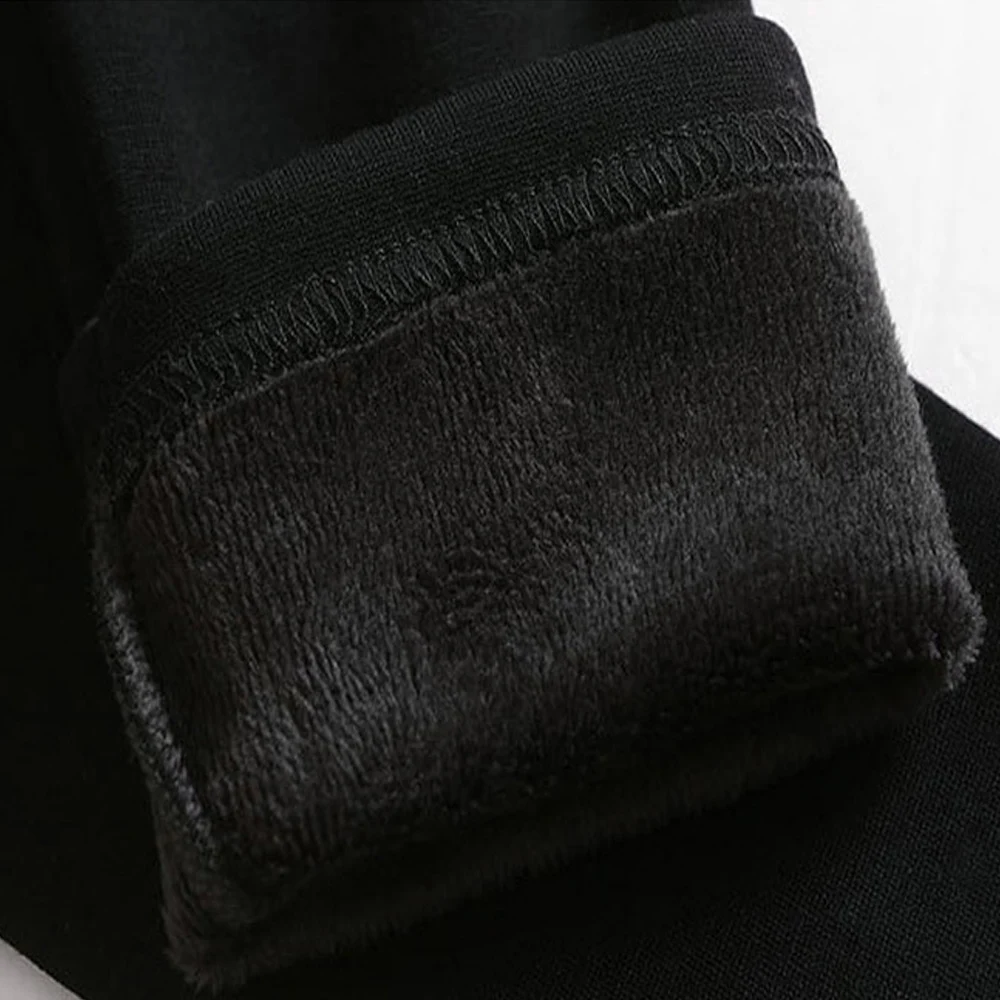 Зимние леггинсы размера плюс 6XL женские сохраняющие тепло Ложные две части из искусственной кожи юбки с высокой талией толстые бархатные штаны супер эластичные