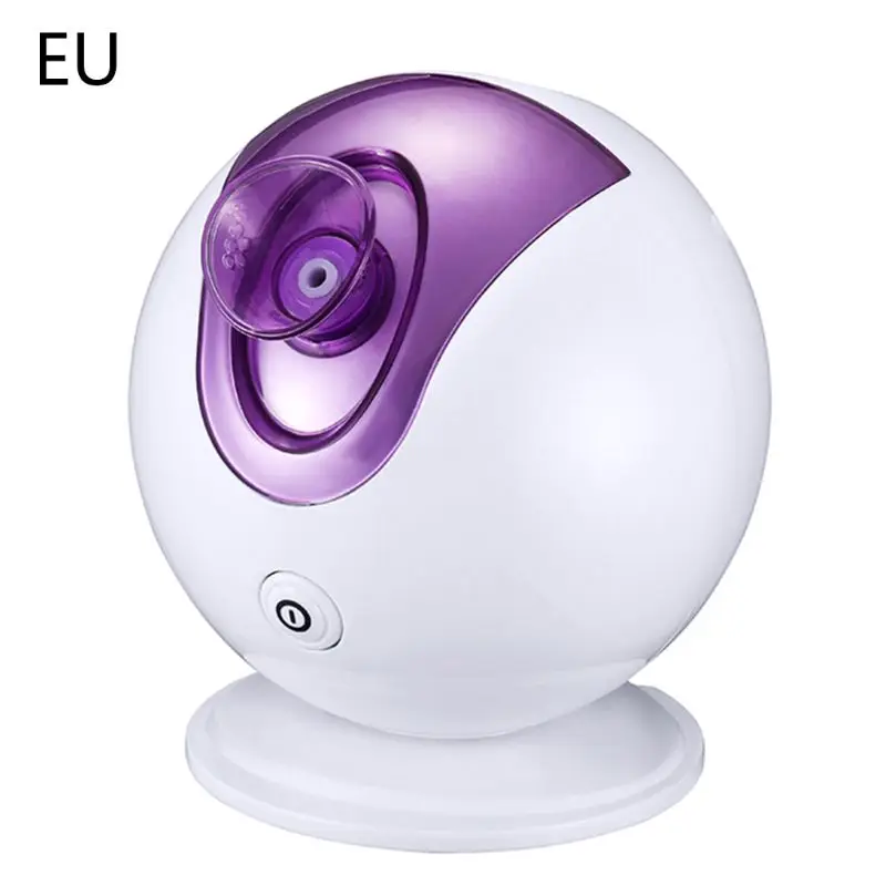 Purple-EU Face Facial Steamer Spa Pores Steam Sprayer Skin Mist Cleaner Steaming Machine - Цвет: Purple-EU