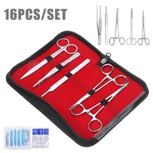 Kit de pratique de la Suture Portable, outil de formation à la pratique de la Suture en laboratoire biologique, fournitures et outils d'enseignement, 19 pièces/ensemble