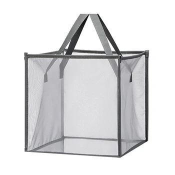 

Mesh Foldable Laundry Basket Storage Toy Storage Basket Organizer for Dirty Clothes Laundry Hamper