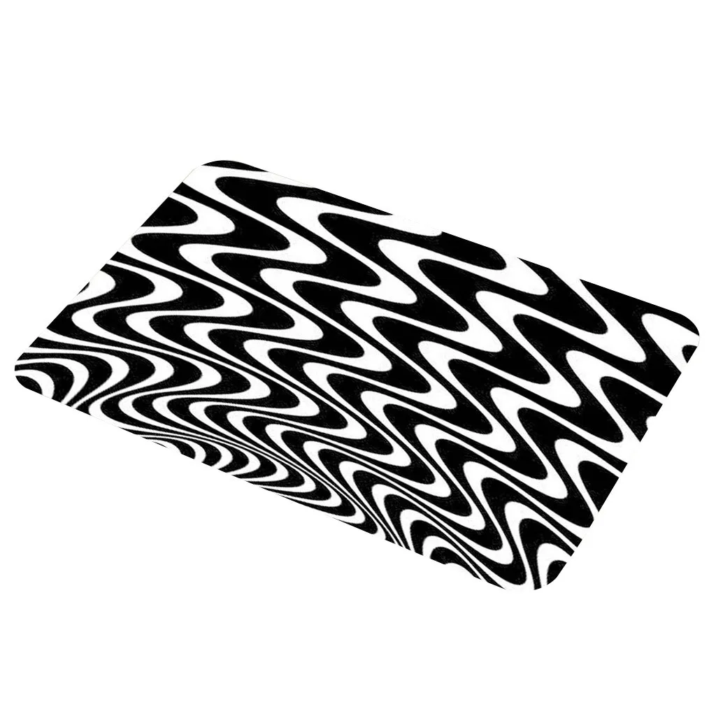 Ouneed Нескользящие коврики креативные геометрические видения ковры кухня tapis salle de bain домашние декорации Прямая поставка 40*60 см