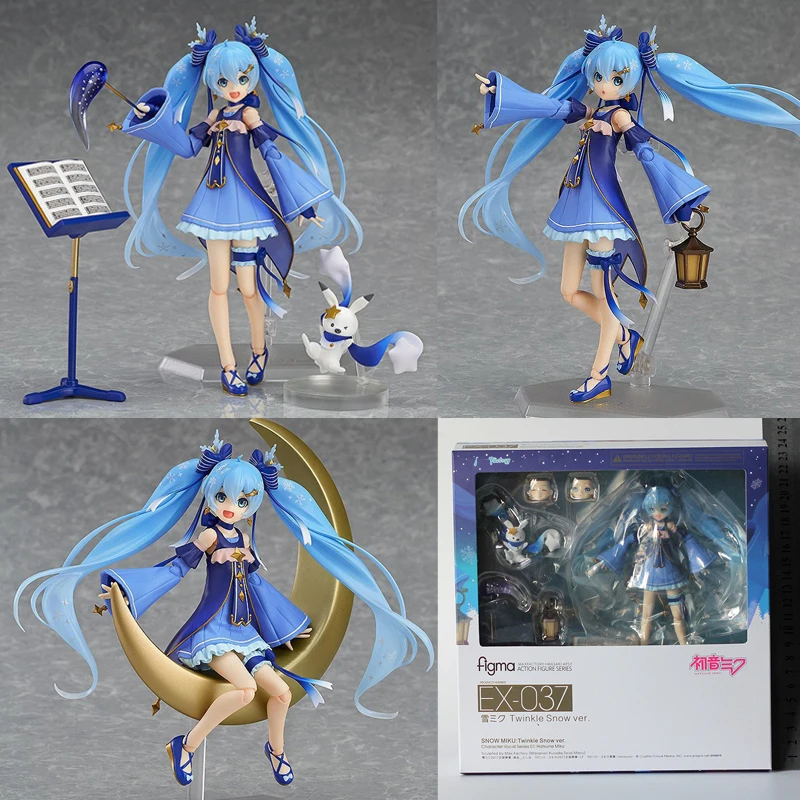 Хороший ПВХ EX 037 мерцающий Снежный Хацунэ Мику фигурка аниме подвижная модель DIY