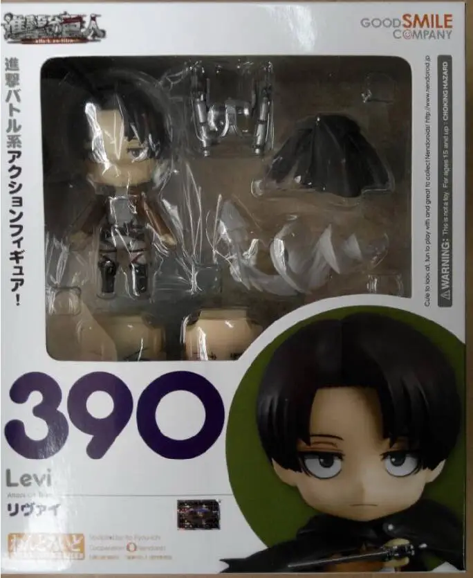 Аниме атака на фигурка Титан Eren Jaeger Колоссальный Титан яйцо Микаса Акерман Levi Rivaille Nendoroid ПВХ фигурка модель игрушки - Цвет: B-with box