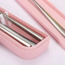 4 шт./компл. Нержавеющая сталь ложки и вилки палочки для еды одноразовые пластиковые столовые приборы одноразовые набор столовых приборов Детская школьная Посуда Столовые приборы Путешествия пикника 72XF