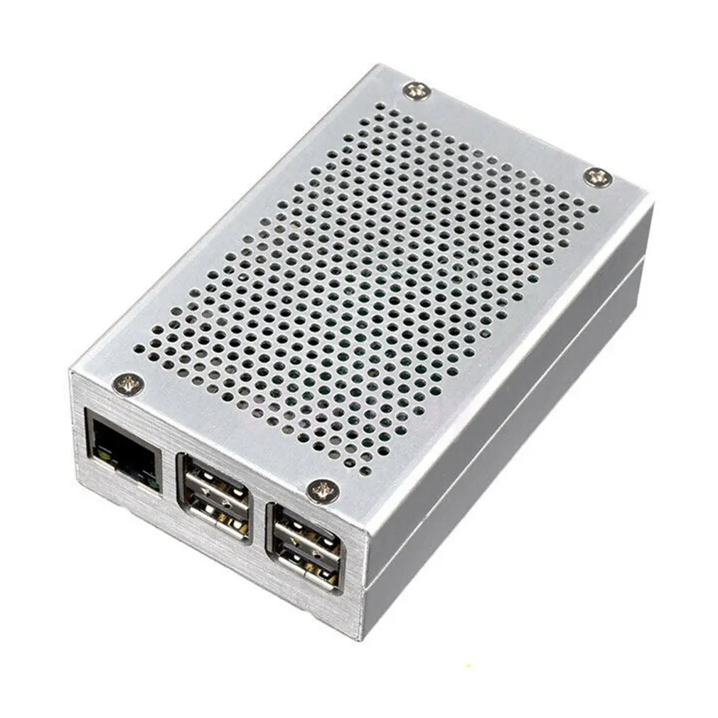 Для Raspberry Pi 4 Модель B универсальный алюминиевый чехол с бесплатным вентилятором чехол для Raspberry Pi 4 Модель B официальный корпус