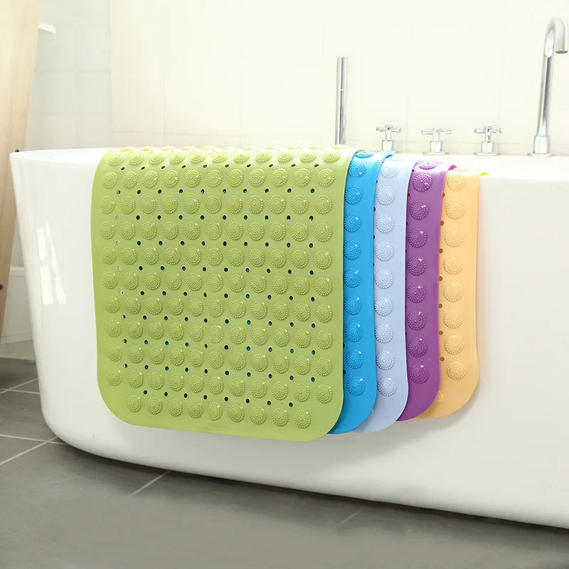 Strong Suction Anti Non Slip Bath Shower Mat PVC Foot Massage Bathroom Rug 