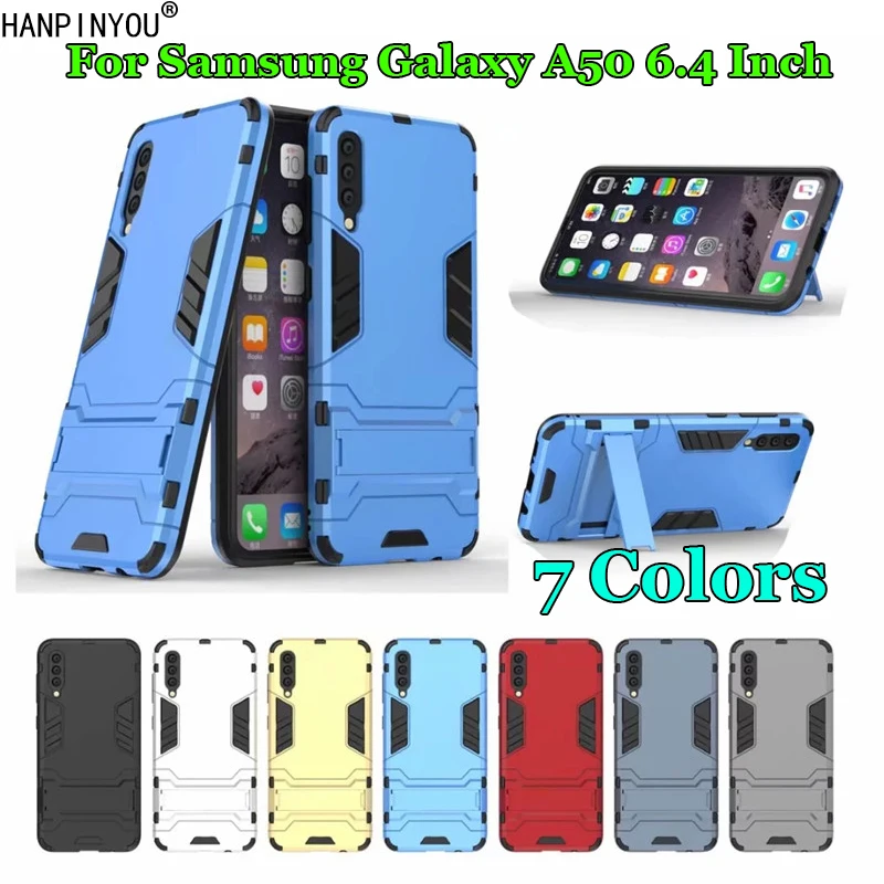 Для Samsung Galaxy A50 A505 6 4 &quotгибридный мягкий ТПУ + Жесткий ПК двухслойный