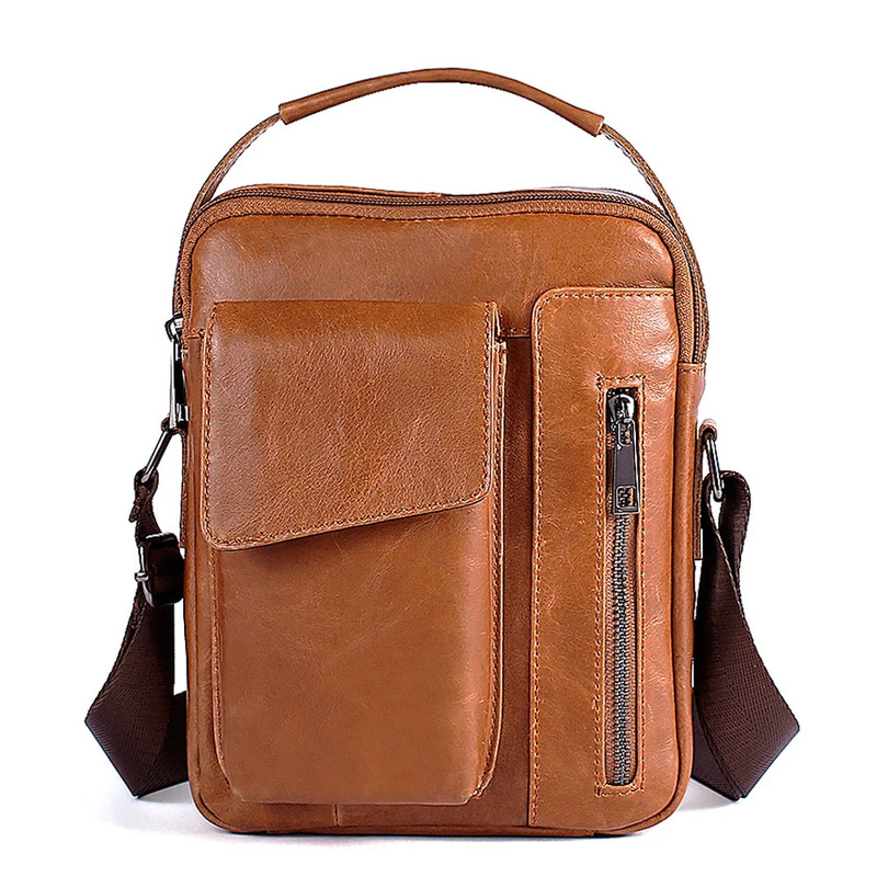 

Men's Bags Business Bags Slant Bags Men's Handbags Male Casual Shoulder Cowhide Male Casual Shoulder Messenger bag Cowhide