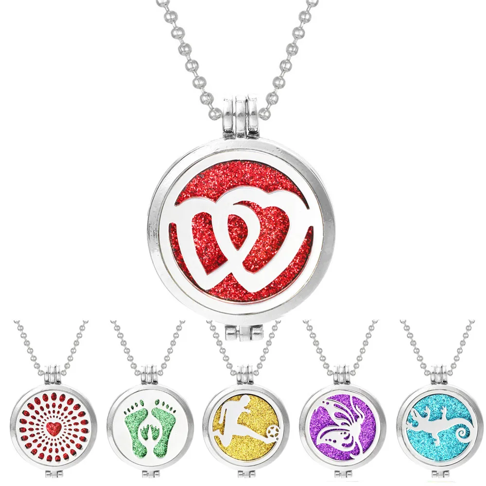 Новое ожерелье для ароматерапии с двойным сердечком ароматерапия парфюм эфирное