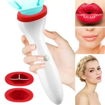 

Silicone Lip Plumper Instrument Electric Plumping Device Electric Lip Plumper White Beautiful Sweet Lips Sexy Handheld Beauty,