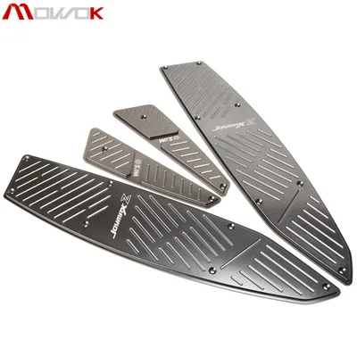 Titanium Для SYM JOYMAXZ300 joymax Z300- аксессуары для мотоциклов Высокое качество ЧПУ Логотип подножки пластина подставка для ног коврик - Цвет: Titanium