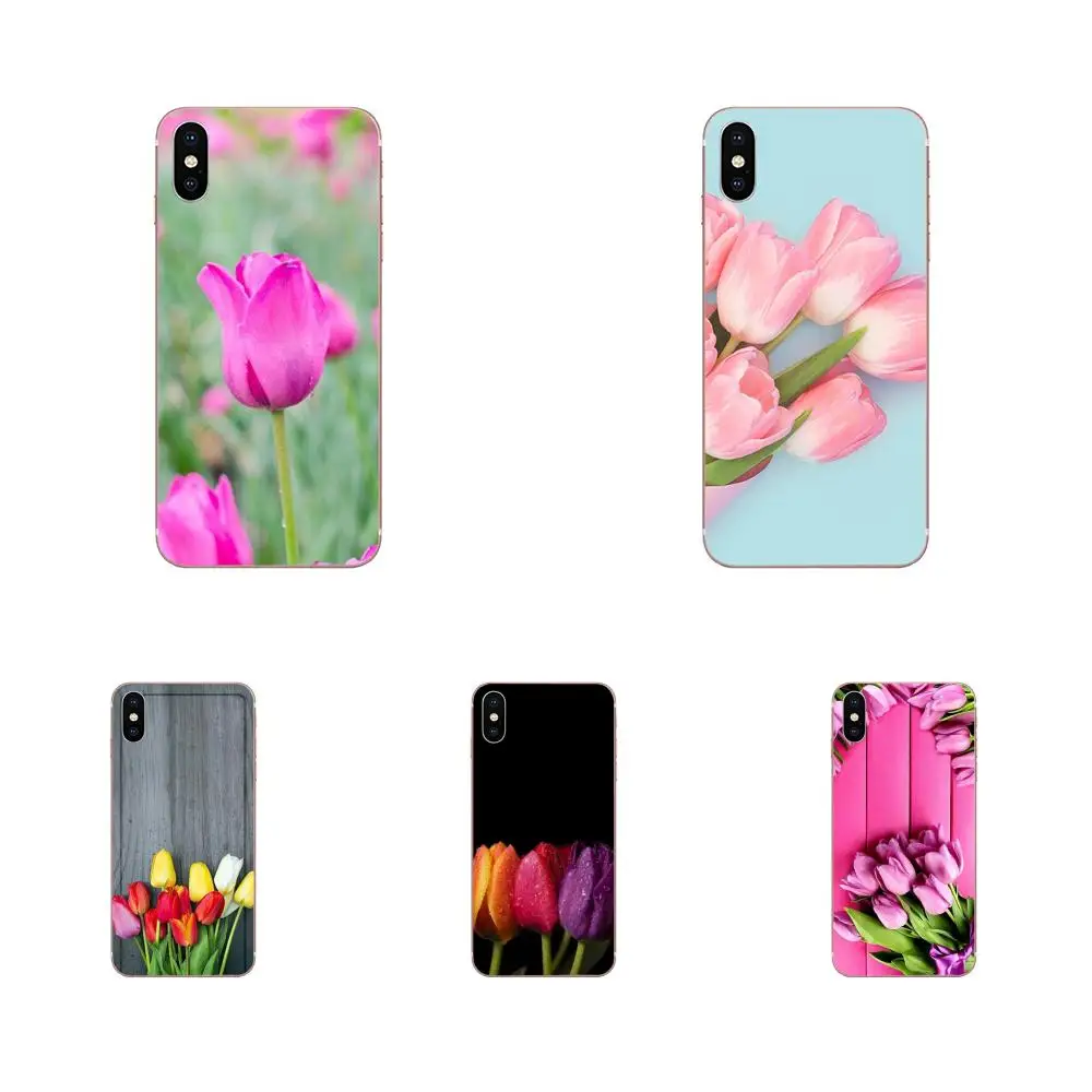 Print Phone Case Pink Yellow Red Tulip Flowers For Xiaomi Redmi Note 2 3 3S 4 4A 4X 5 5A 6 6A Pro Plus | Мобильные телефоны и
