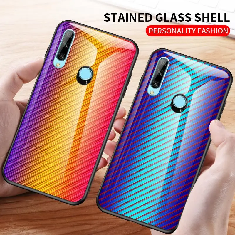 

Carbon Fiber Tempered Glass Case For ASUS Zenfone Max Pro M1 ZB601KL M2 ZB631KL Rog Phone 2 ZS660KL Glass High Protection Cases