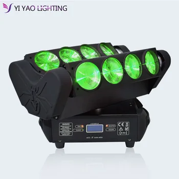 

8X12W Mini Led Spider DMX512 Moving Head Light RGBW LED Beam Dj Stage Lighting