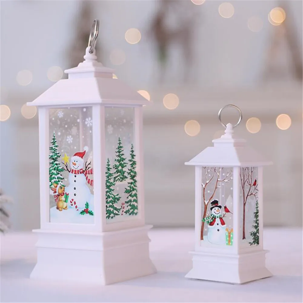 

Promotion Christmas LED Simulated Flame Christmas Candle Holder Light Small Oil Lamp Christmas Tree Decoration For Home