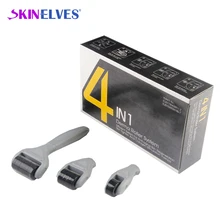 Микро роллер 4 в 1 дермальный валик в комплекте 300/720/1200 Нержавеющая сталь микро иглы дермы ролик иглы Системы