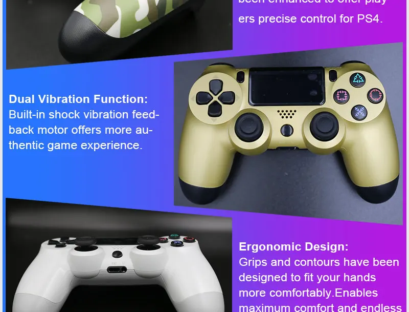 USB проводной контроллер для PS4 Геймпад для Play Station 4 контроллер для Dualshock 4 геймпад для PS4 консоли с двойной вибрацией