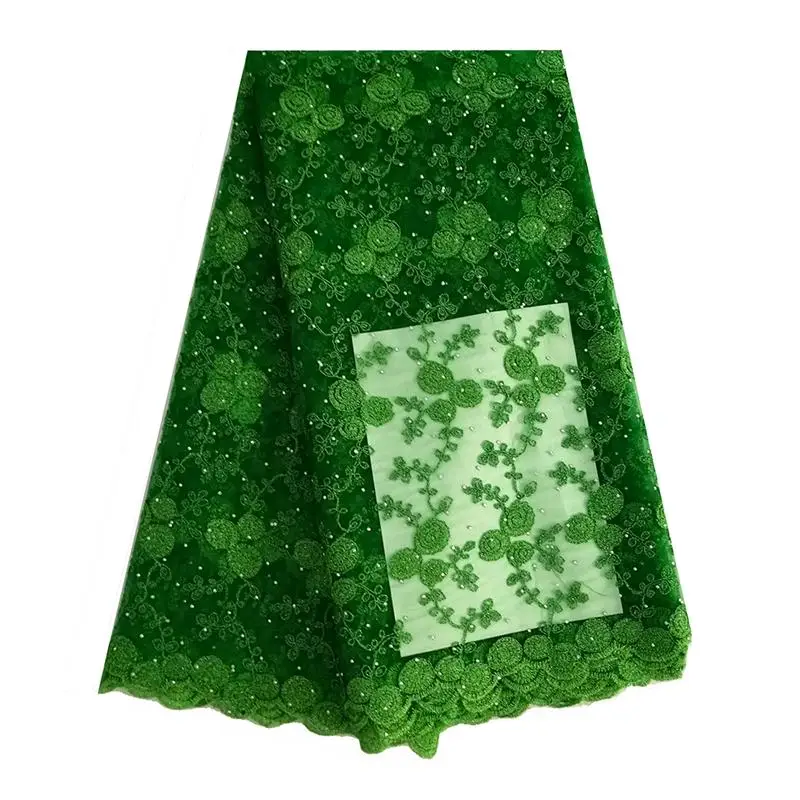 50764-Green lace fabric (1)