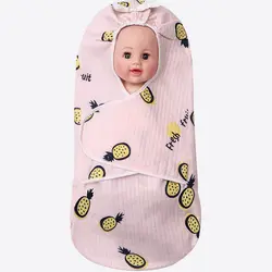 Спальный мешок для новорожденных 0-3 месяцев, одеяло с капюшоном, детский спальный мешок для коляски на весну и лето