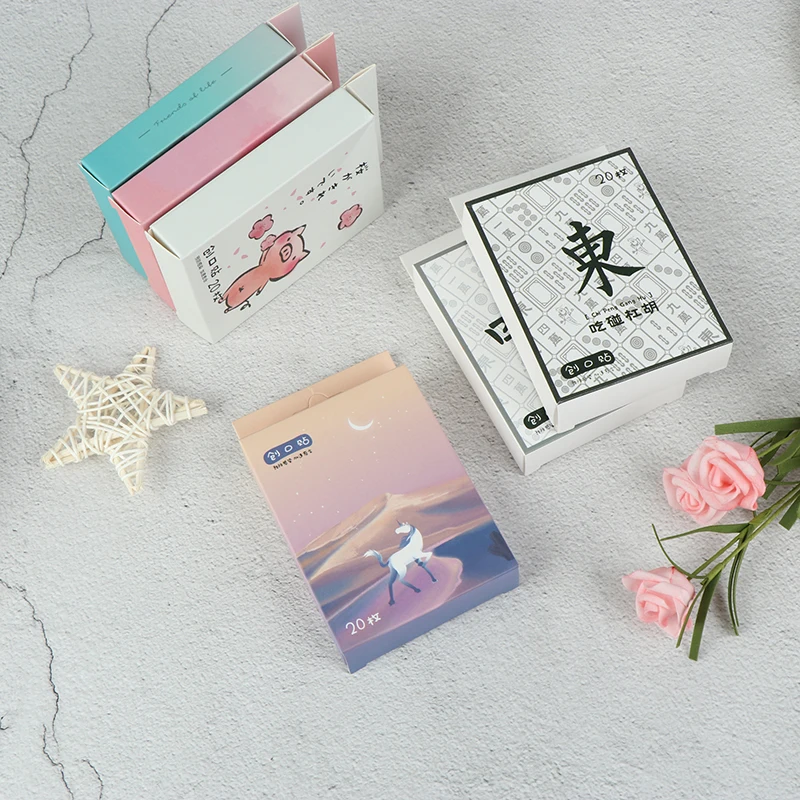 20 шт. клейкие повязки Kawaii дышащие Мультяшные повязки Портативный Открытый аптечка аварийный набор для детей и взрослых