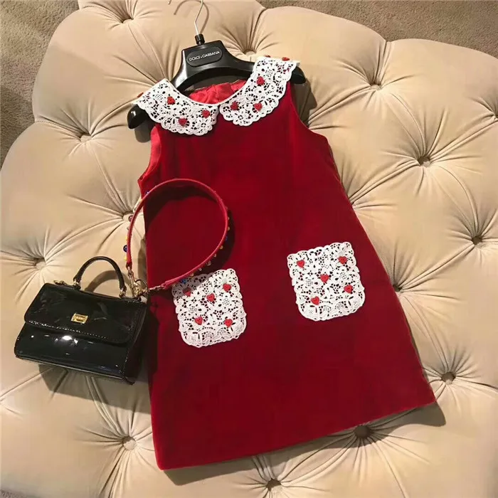 

Fashion Baby Girls Clasic Autumn Dress Plaid sleeveless Kids Princess clothes for Birthday Party Performance 2-7 Ys Winter Wear