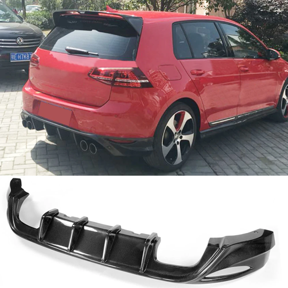 Автомобильный задний бампер из углеродного волокна диффузор спойлер для Volkswagen VW