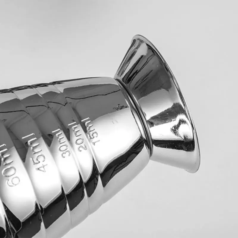 75 мл мерки из нержавеющей стали Jigger Spirit смешанные коктейли Напитки чашки ликера измеритель бар аксессуары D5BD