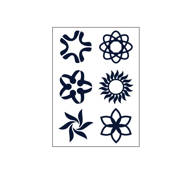 Наклейка с татуировкой Полуперманентная водостойкая Временная имитация