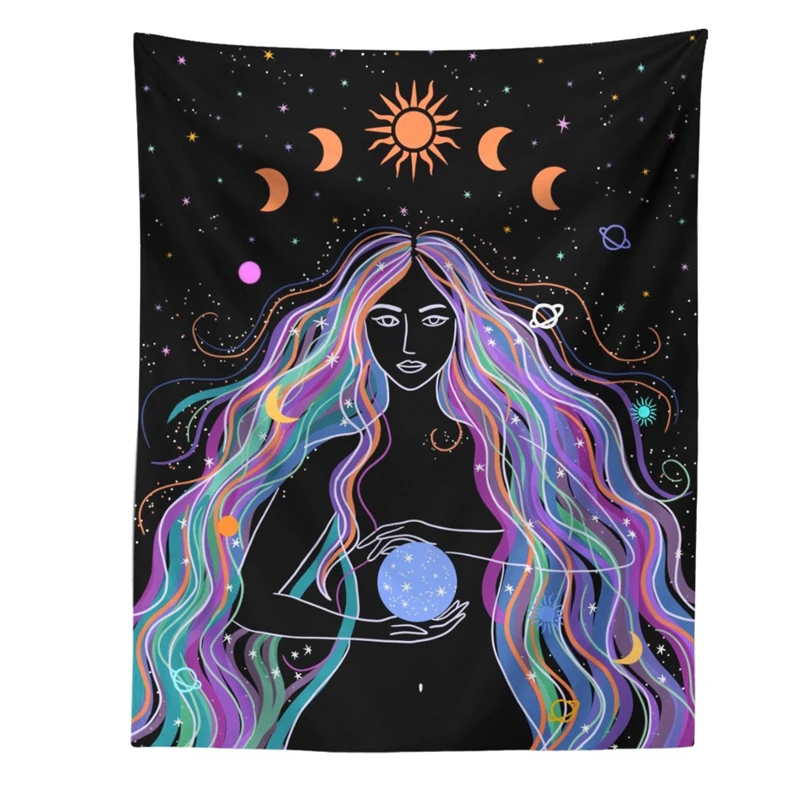 Moon Phase Girl Tapestr - Image 2