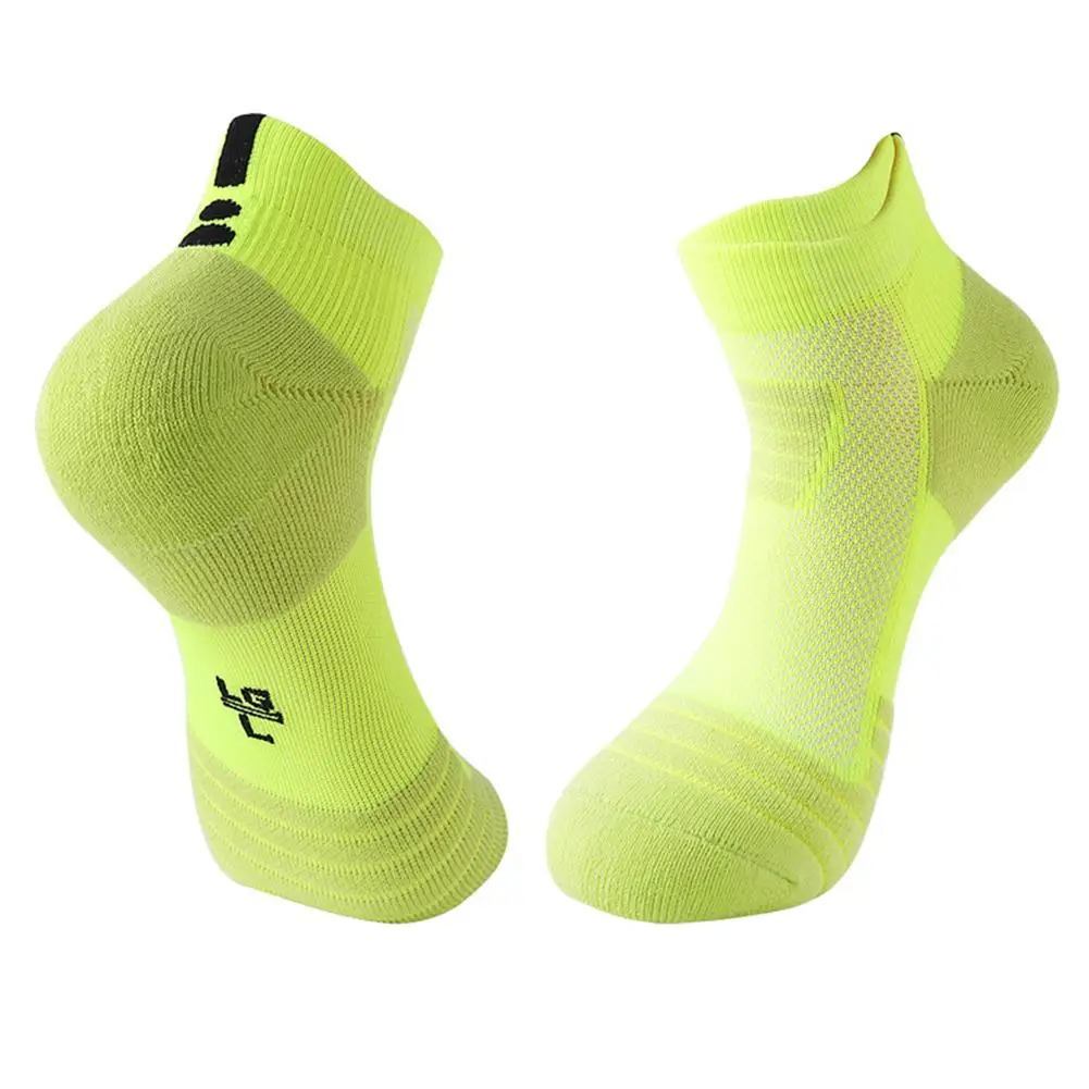 Fluorescent green Dragonpad пар осенних носков Для женщин утепленные носки-башмачки Профессиональный на открытом воздухе дышащий бюстгальтер без косточек для шерстяной петля хлопковые спортивные носки для йоги - Цвет: Fluorescent green