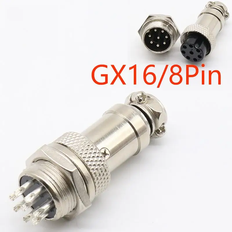1 комплект GX16 8 Pin Мужской и Женский диаметр 16 мм провод панель Разъем L76 круговой