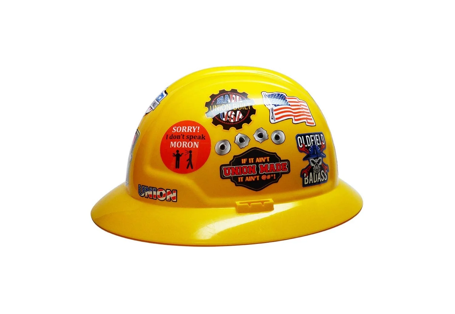 Для 30-Pack Юнион жесткая наклейка со шляпой Забавный Hardhat, Toolbox, организовать шероховатую шею, сварщик тяжелого оборудования оператора американского флага