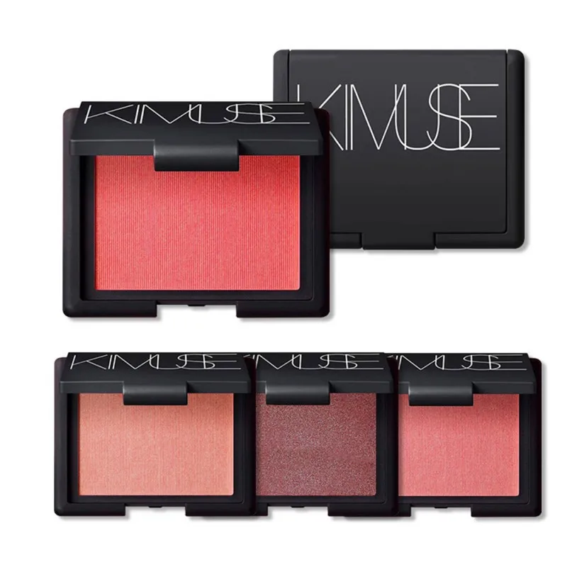 

KIMUSE Mirror Pink Orange Blush Maquiagem Palette Blush Cosmetic Glitter atural makeup Easy To Wear Blush Expressed Young.w
