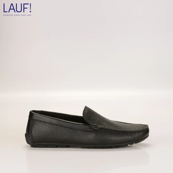 

Moccasins for men 2d-2a-1 Black, Lauf!, genuine leather