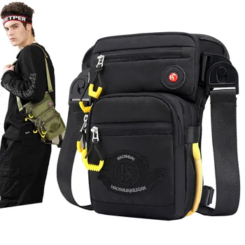 

Men Drop Leg Bag Fashion Men Nylon Fanny Waist Bags for Men Fashion Belt Hip Bum Thigh Pouch High Quality Motorcycle Waist Pack