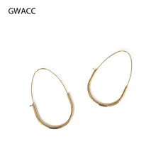 INKDEW, золотые металлические тонкие большие серьги-кольца для женщин и девушек, минималистичные геометрические круглые серьги в стиле бохо, модные ювелирные изделия