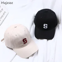 Baseball Caps Women Embroidery Letter Simple Hip-Hop Sun Shading All-match Casual Student Unisex Fashion Harajuku Hat Womens New