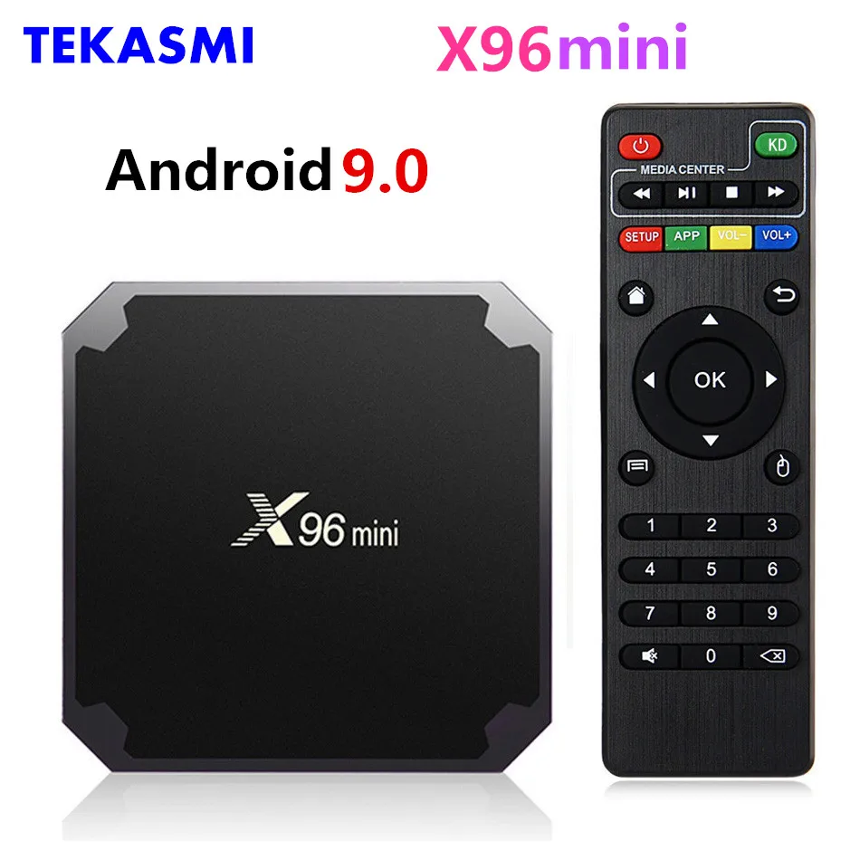 ТВ приставка TEKASMI X96mini Android 9 0 четырехъядерный процессор Amlogic S905W 2 + 16 ГБ Wi Fi H. 265|set top