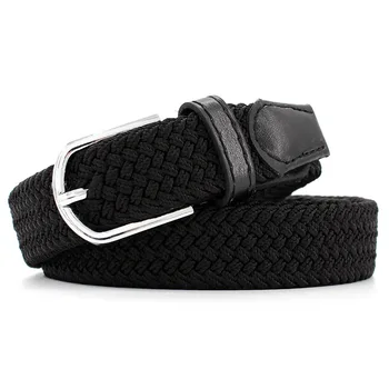 

Fashion Casual Stretch Woven Belt Women's Unisex Canvas Elastic Belts For Women Jeans Elastique Modeling Belt