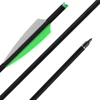 Toparchery 6/12 pcs 20/22 Inches Carbon Crossbow Arrow Diameter 8.8 mm Tip Archery Hunting Shooting Removable Arrowhead Green ► Photo 2/6