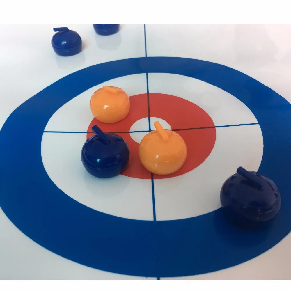  Table Top Curling Game Quality Tabletop Curling Game-Compact Curling Board Game Mini Table Games fo